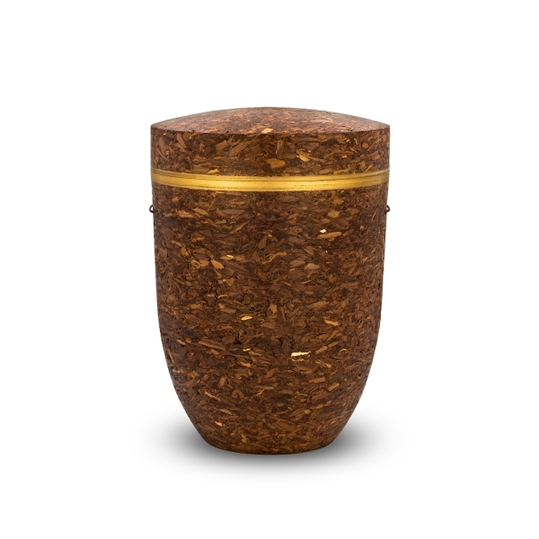 Naturstoffurne Kakaoschale + Nussholz