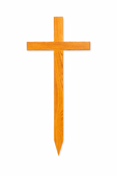 Eichengrabkreuz mit Hohlkehle, 160x60x10 cm