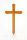 Eichengrabkreuz, abgerundete Kanten,  100x54x8 cm
