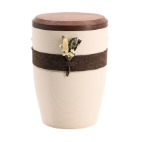 Tonurne Band der N&auml;he Creme mit Nuss-Deckel, inkl....