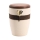 Tonurne Band der N&auml;he Creme mit Nuss-Deckel, inkl. Band der N&auml;he braun
