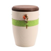 Tonurne Band der N&auml;he Creme mit Nuss-Deckel, inkl....