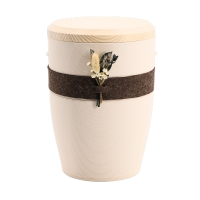 Tonurne Band der N&auml;he Creme mit Tannen-Deckel, inkl....