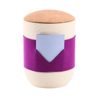 Tonurne Mira Band Creme, inkl. Band Lila-Blau