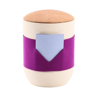 Tonurne Mira Band Creme, inkl. Band Lila-Blau