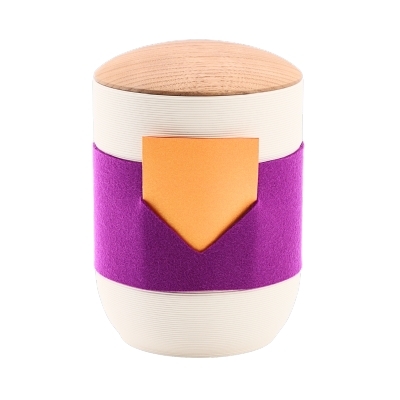 Tonurne Mira Band Creme, inkl. Band Lila-Rot