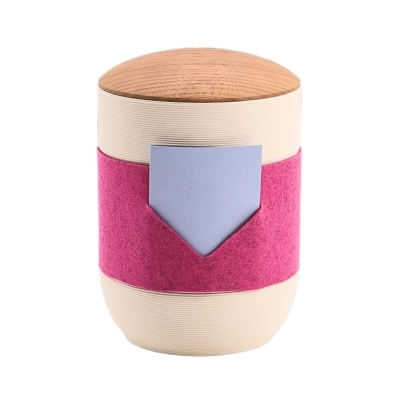 Tonurne Mira Band Creme, inkl. Band Pink-Blau