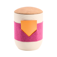 Tonurne Mira Band Creme, inkl. Band Pink-Rot