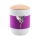 Tonurne Mira Band Grau, inkl. Band Lila und Blume