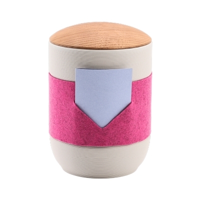 Tonurne Mira Band Grau, inkl. Band Pink-Blau