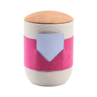 Tonurne Mira Band Grau, inkl. Band Pink-Blau