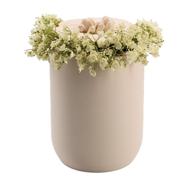 Urne Bl&uuml;te der Erinnerung Creme (Haupt Ahorn)