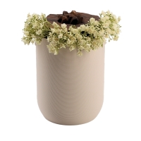Urne Bl&uuml;te der Erinnerung Creme (Haupt Nussbaum)