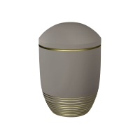 WAVE BIO-LEHM Urne mandel gold