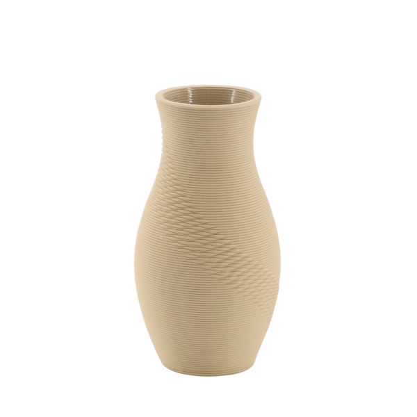 Erinnerungsvase Flechtband Creme