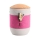 Tonurne Mira Band Grau, inkl. Band Pink und Blume