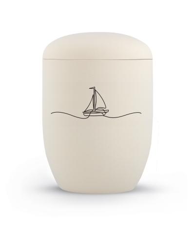 Edition Linea, Samton Creme, Segelboot, Anhydrit