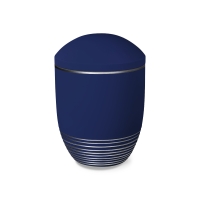 WAVE BIO-LEHM Urne saphir silber