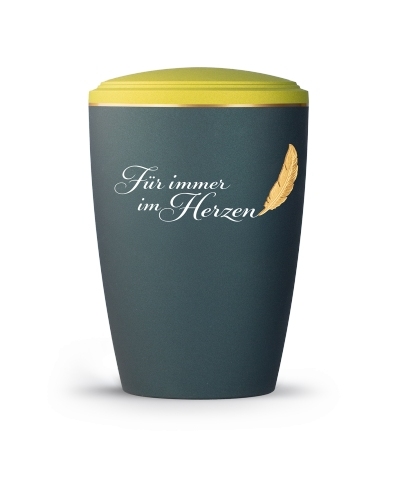 Edition Plumea, Petrol/Peridot, goldene Feder