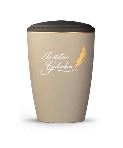 Edition Plumea, Champagner/Siena, goldene Feder