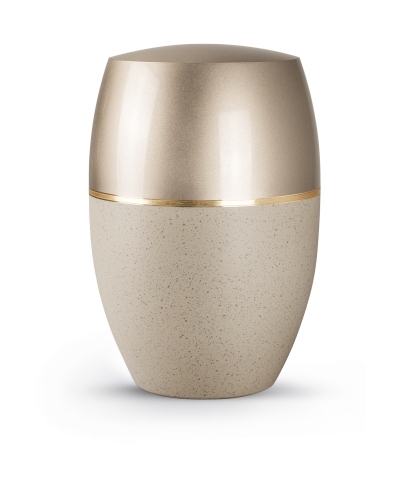 Edition Girona, Hochglanz champagner/matt greige, Goldband