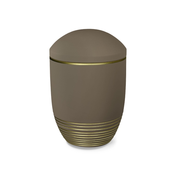 WAVE BIO-LEHM Urne teak gold