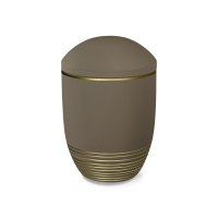 WAVE BIO-LEHM Urne teak gold