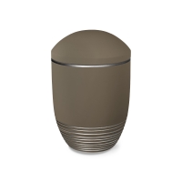 WAVE BIO-LEHM Urne teak silber