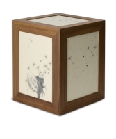 Edition Arca, Walnussholz, Papyrusmotive, Pusteblume