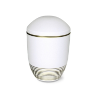 WAVE BIO-LEHM Urne wei&szlig; gold