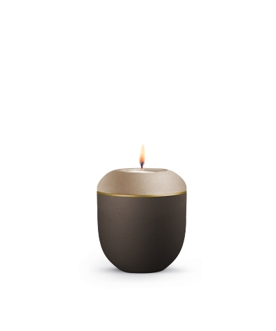 Edition Blomera, Siena/Champagner, Goldband, Gedenklicht