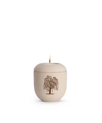 Editon Classique, samton Creme, Trauerweide, Gedenklicht