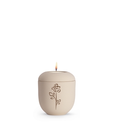 Editon Classique, samton Creme, Rose, Gedenklicht