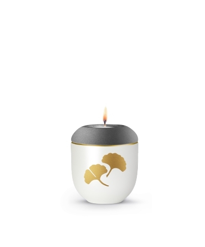 Edition Essence, Ginkgo, Velvet Steingrau, Gedenklicht