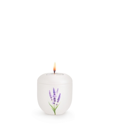 Edition Florique, Perlmutt-Mattwei&szlig;, Lavendel, Gedenklicht