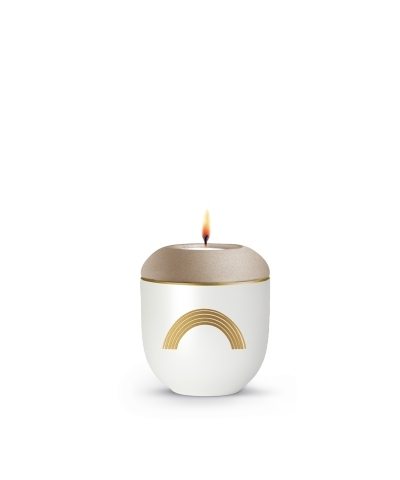 Edition golden Heart, Velvet Champagner, Regenbogen, Gedenklicht