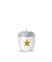 Edition golden Heart, Velvet Eisblau, Stern, Gedenklicht