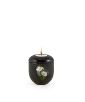 Edition Fleur, Klavierlack schwarz - Margerite, Gedenklicht