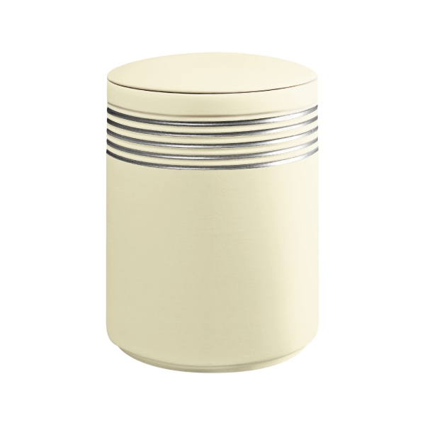 NOVA BIO-LEHM Urne sandbeige silber