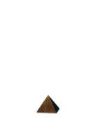 Microurne, Pyramidenform, Messing, galvanisch gefärbt