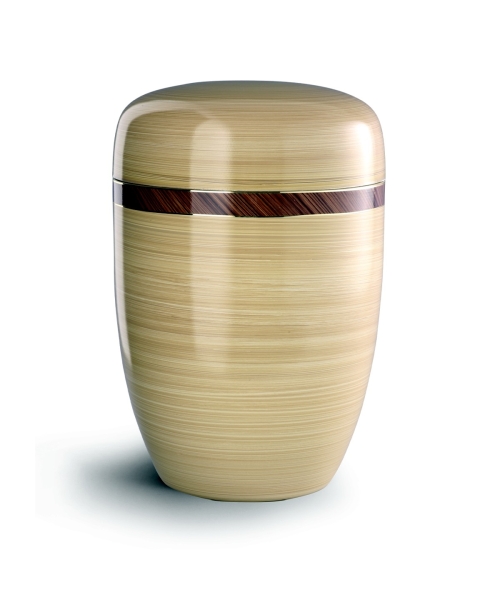 Edition Milano, handbemalt saharasand, Zierband kastanienbraun, Cestal