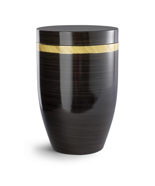 Edition Milano, handbemalt steingrau, Zierband saharasand, Cestal