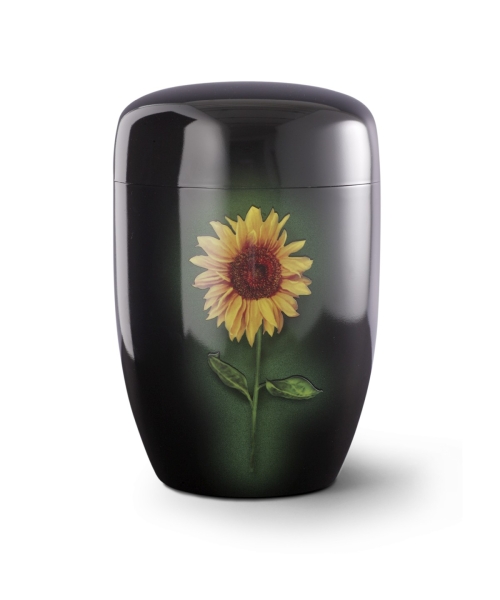 Edition Fleur Noire, Klavierlack schwarz, Sonnenblume, Cestal