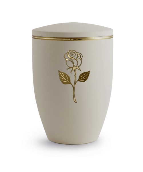 Edition Melina, Samton Creme, Rose/Goldband matt/glänzend, Cestal
