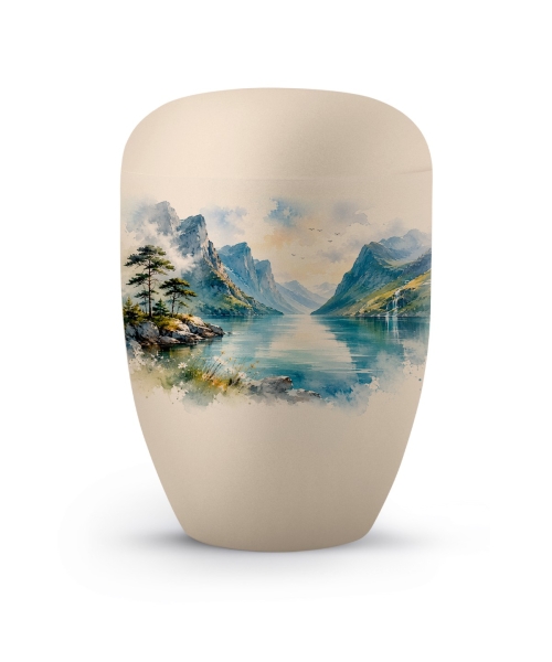 Samton creme, mit Aufdruck Fjord, biol. Abbaub.