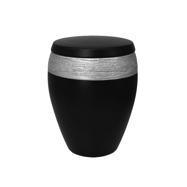 LUXOR SEMI OMEGA BIO-LEHM Urne basalt silber