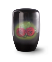 Edition Red Rose, Klavierlack schwarz, Rosen, Cestal