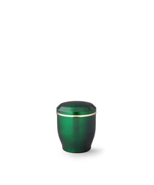 Kupfer, moosgrün lasierend, Goldstreifen, 0,3 ltr.