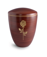 Edition Ceramica, handbemalt kastanienbraun, Messingrose,...
