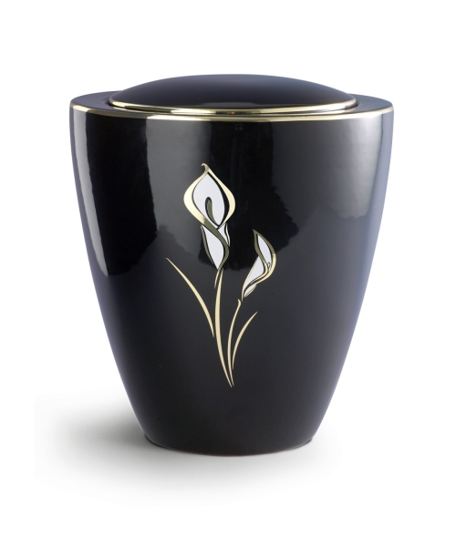 Edition Modena Ceramica, tiefschwarz glänzend, Calla, Keramik
